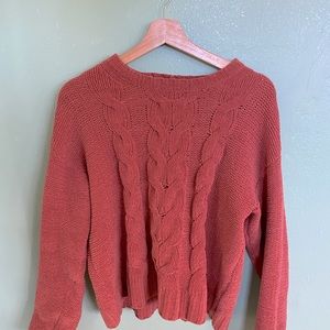American Eagle Outfitters Salmon-Pink Sweater